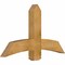Ekena Millwork Bellingham Rough Sawn Timber Gable Bracket, Western Red Cedar, 48"W x 28"H x 4"D x 6"F, 14/12 Pitch GBW048X28X0406BEL00RWR - alternate 3